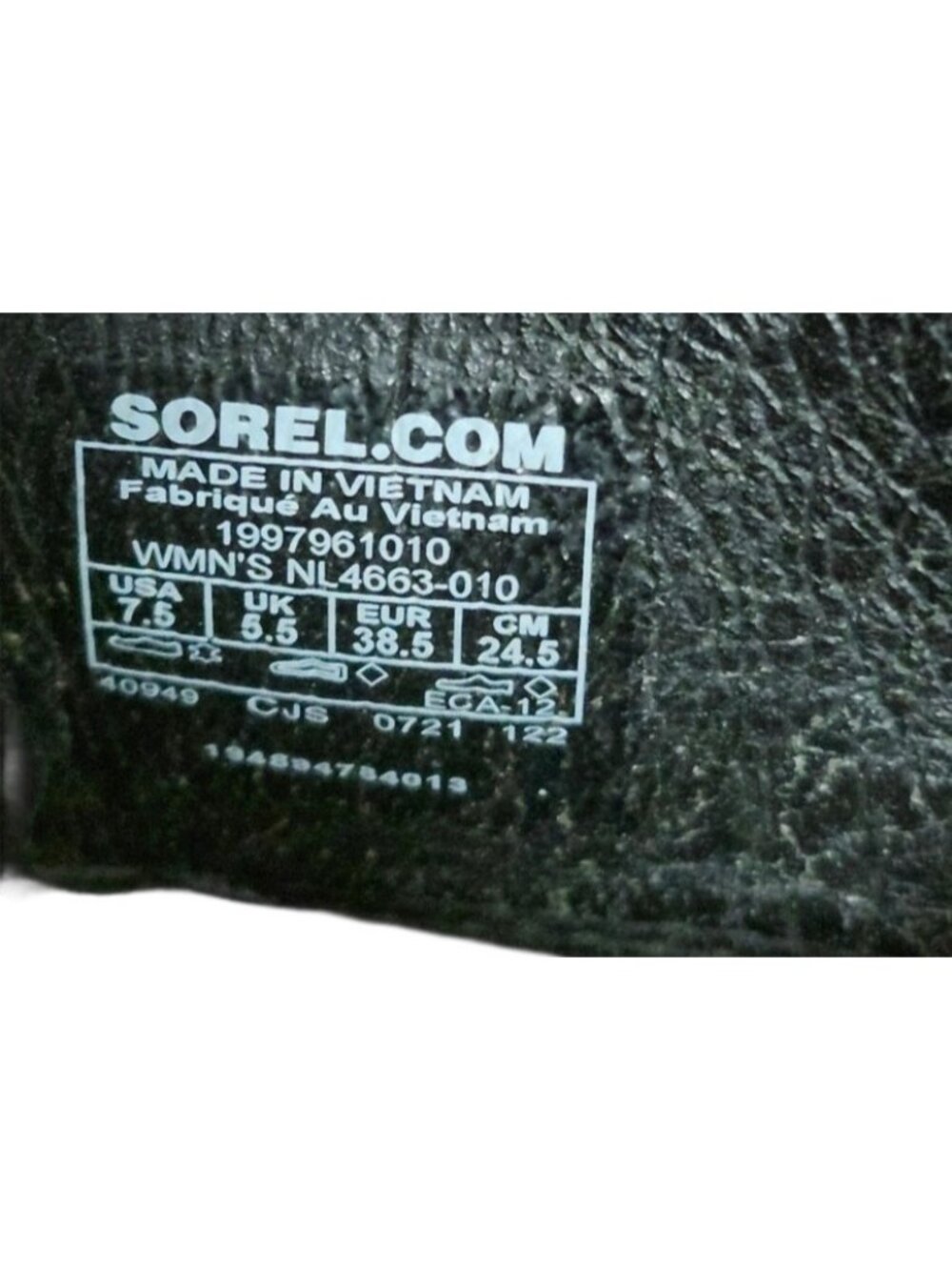 Sorel Ella II Crisscross Black Leather Sandals Women's US 7.5 Comfort Slingback - Picture 9 of 10
